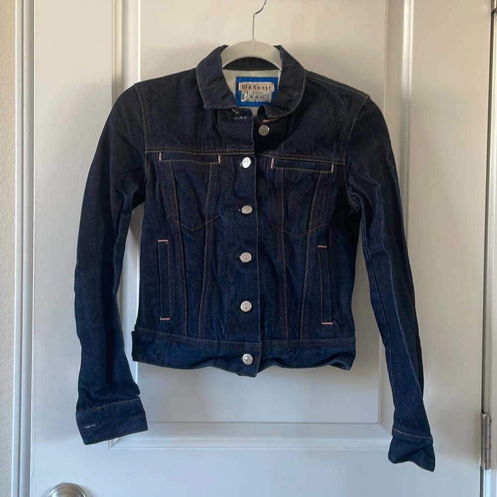 Blå Konst Jean Jacket